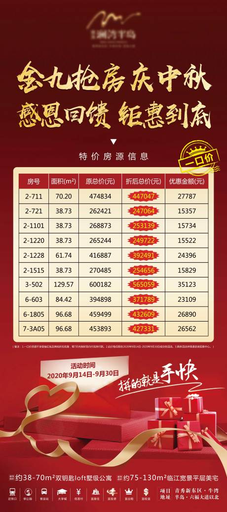源文件下载【享设计】搜索编号：46550004034077100【地产特价房展架】