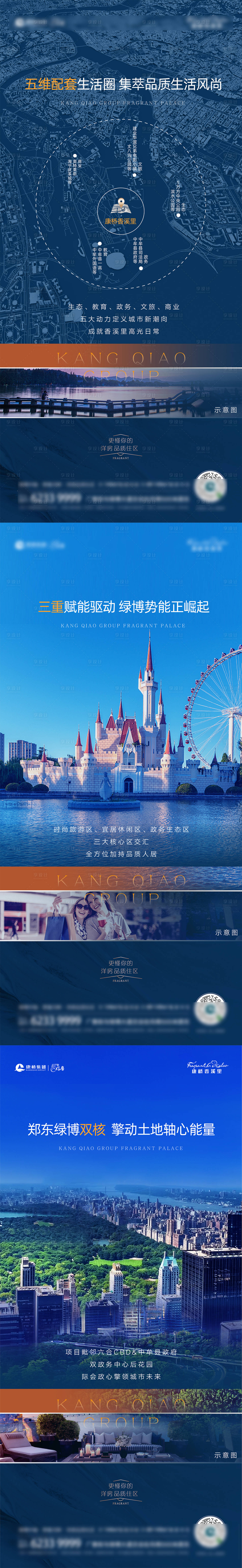 源文件下载【享设计】搜索编号：27430003949047905【房地产区域价值点海报】