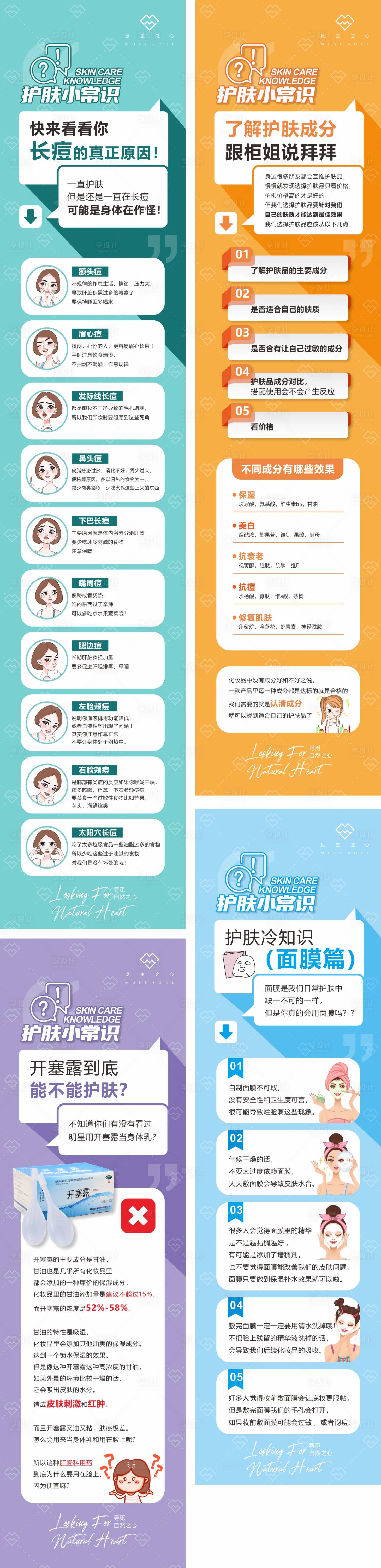 源文件下载【护肤系列知识海报】编号：24550003871562306