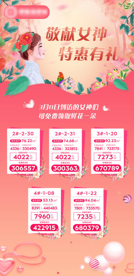源文件下載【女神節微信房源海報】編號：63520003715993908