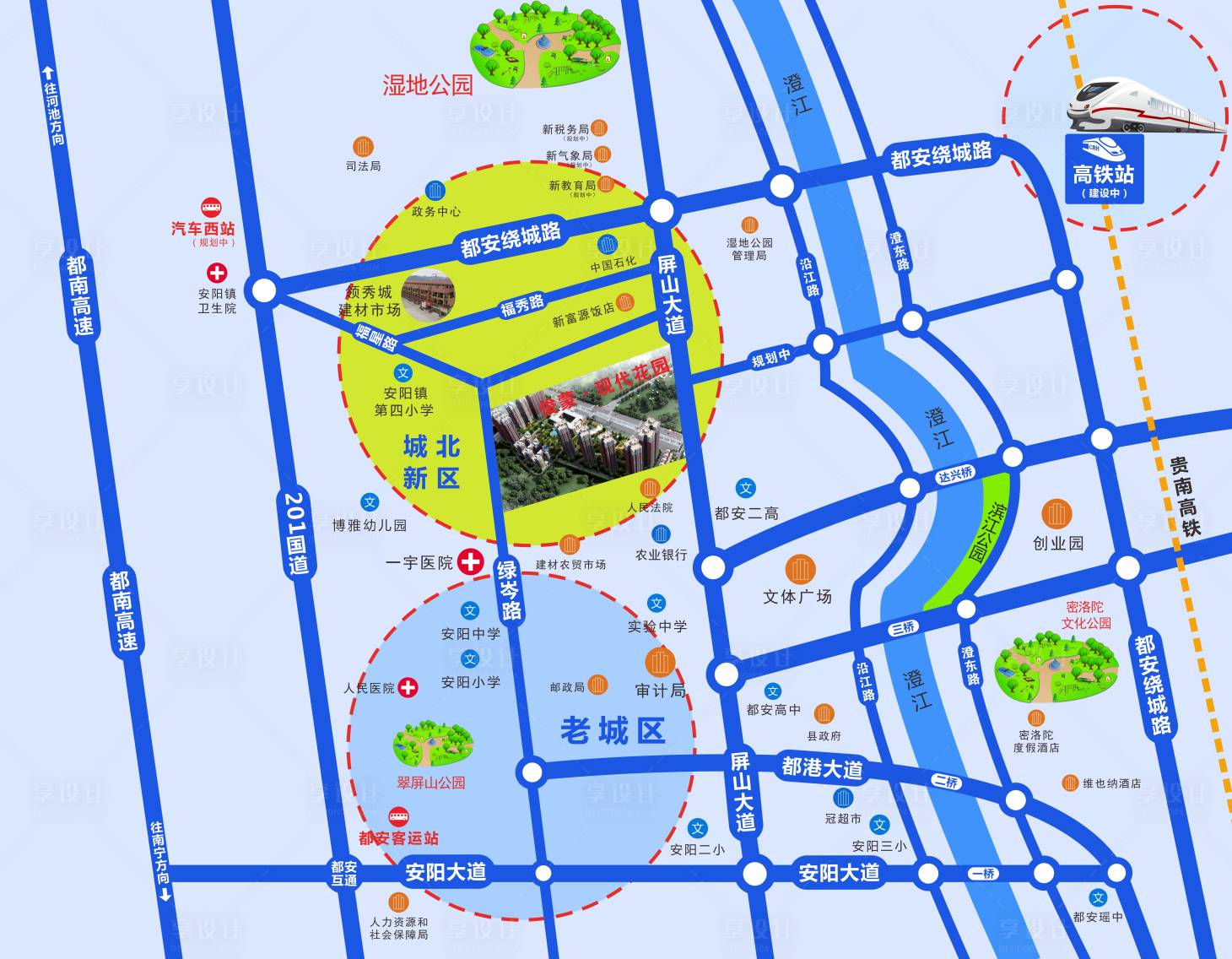 源文件下载【地产楼盘区位图】编号：76740004021502984