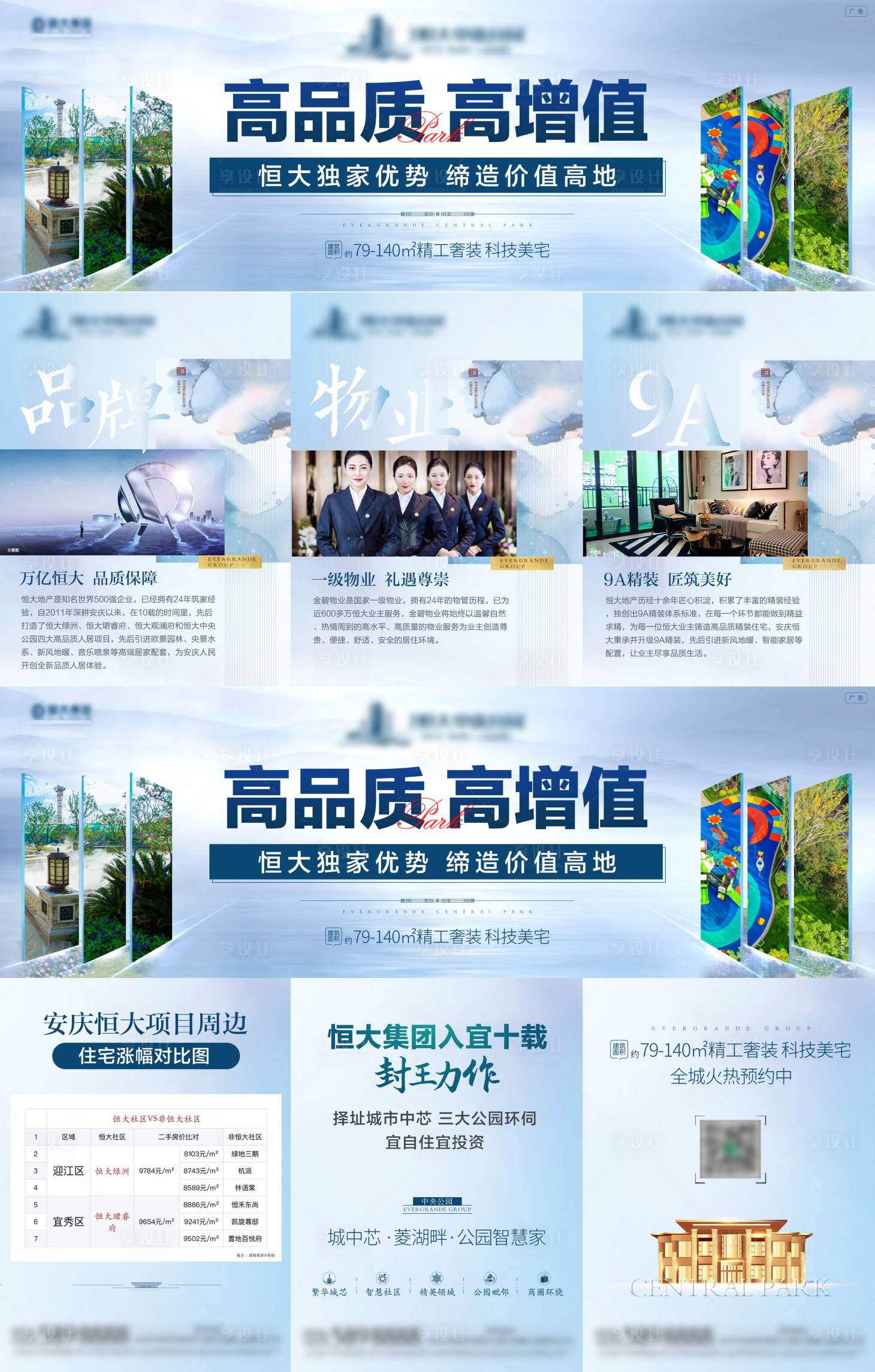 源文件下載【享設計】搜索編號：89030003658076840【地產三宮格價值點配套海報】
