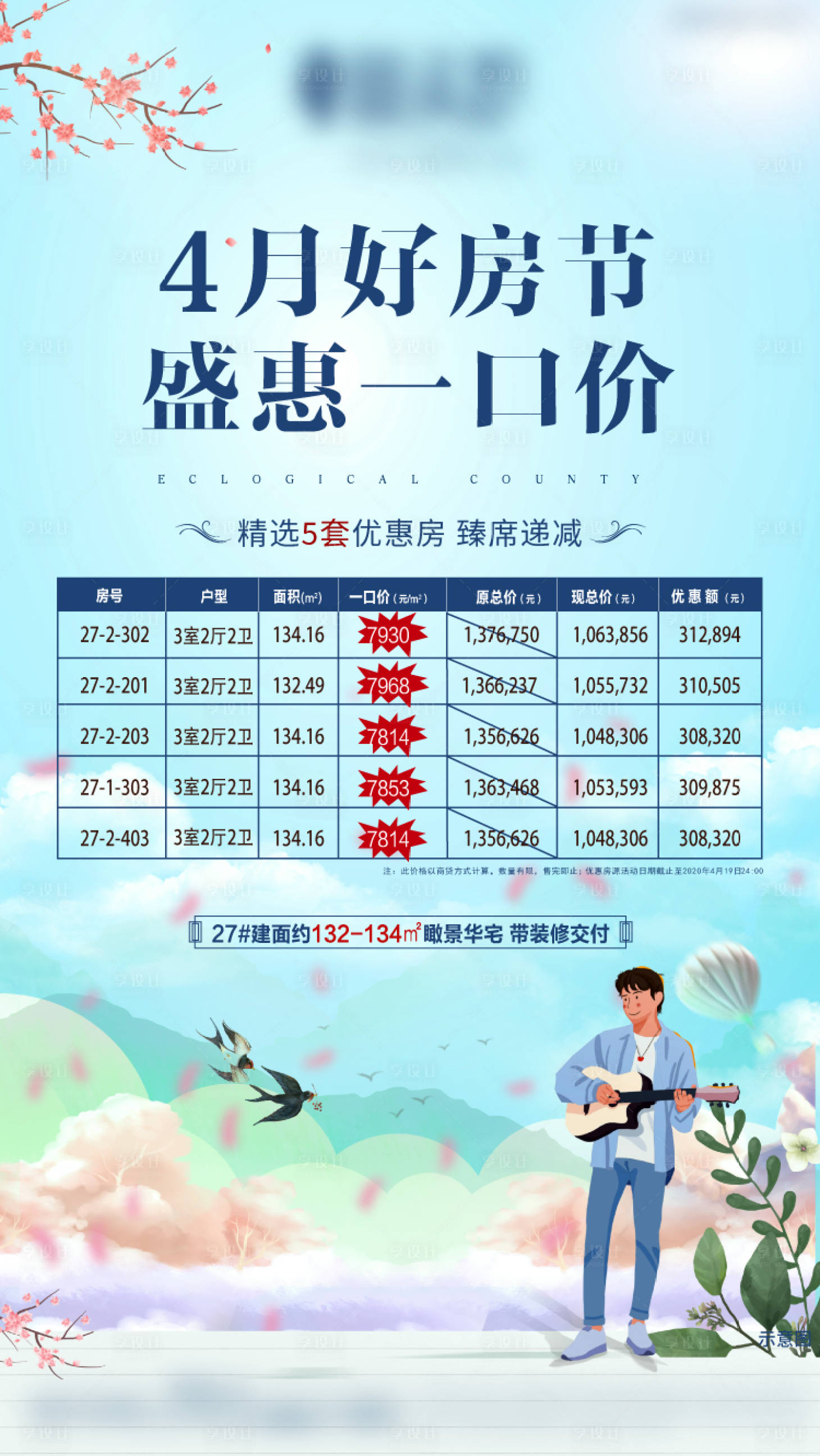 源文件下载【享设计】搜索编号：25420002195517443【地产夜购优惠海报】