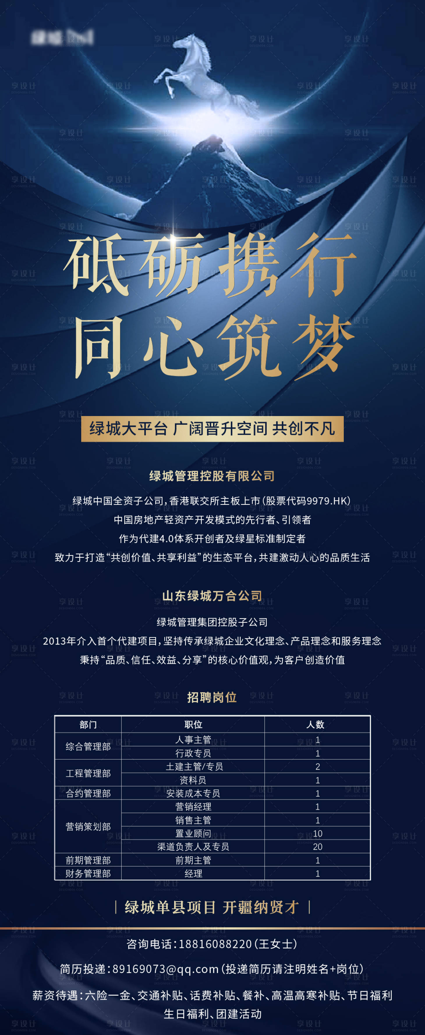 源文件下载【享设计】搜索编号：78680003717167433【招聘大气移动端海报】
