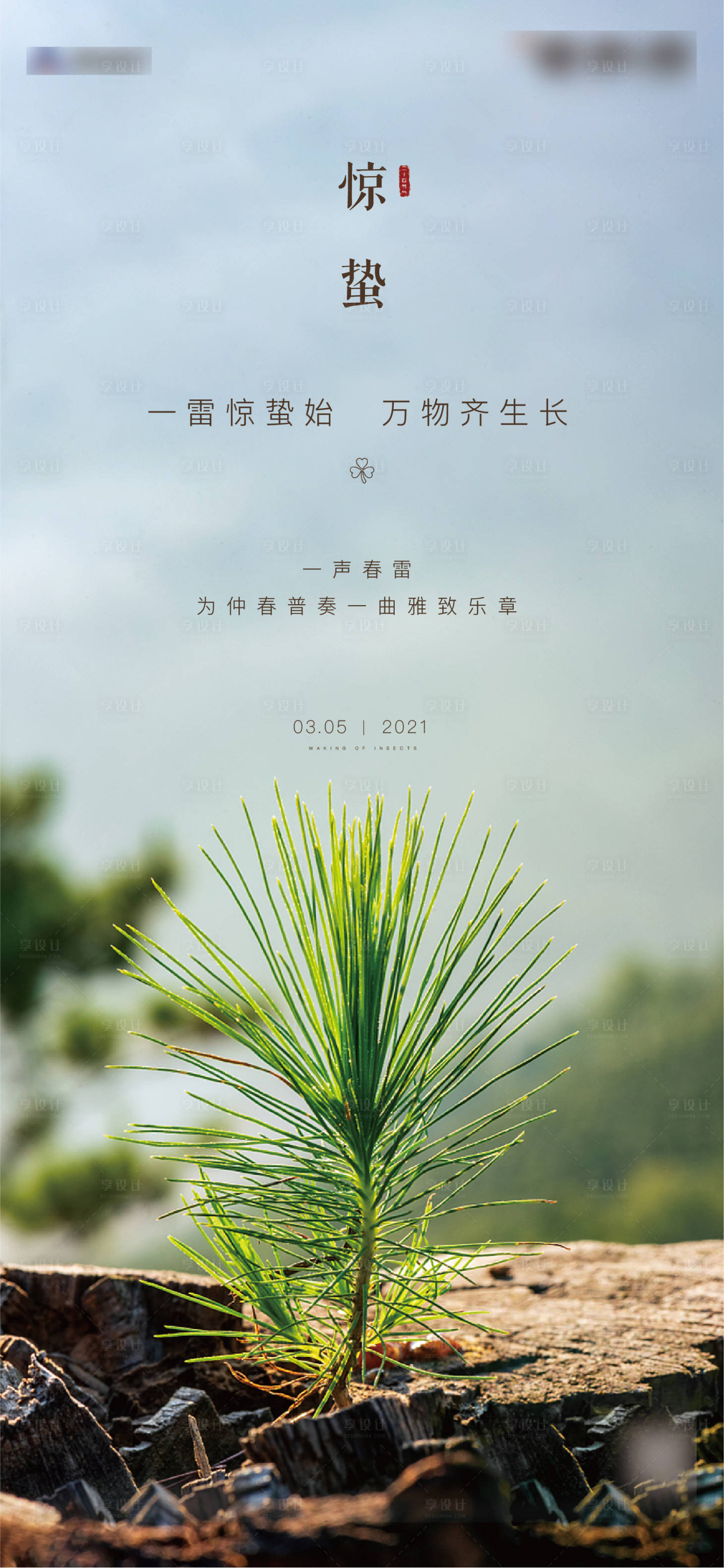 源文件下載【享設計】搜索編號：26770003657487062【驚蟄節氣海報】