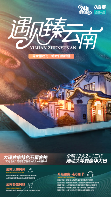 源文件下载【享设计】搜索编号：51790003926843175【遇见臻云南旅游海报】