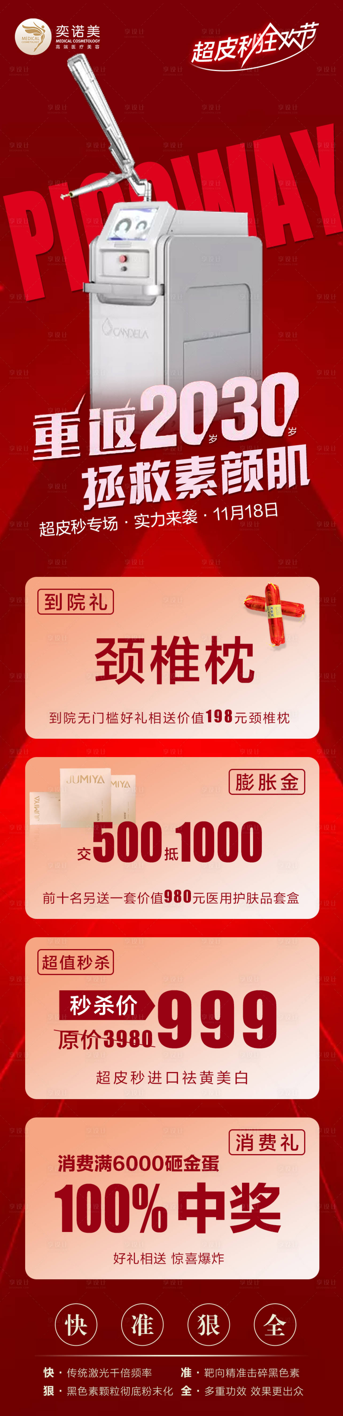 源文件下载【享设计】搜索编号：15060003687822420【医美整形超皮秒狂欢节长图】
