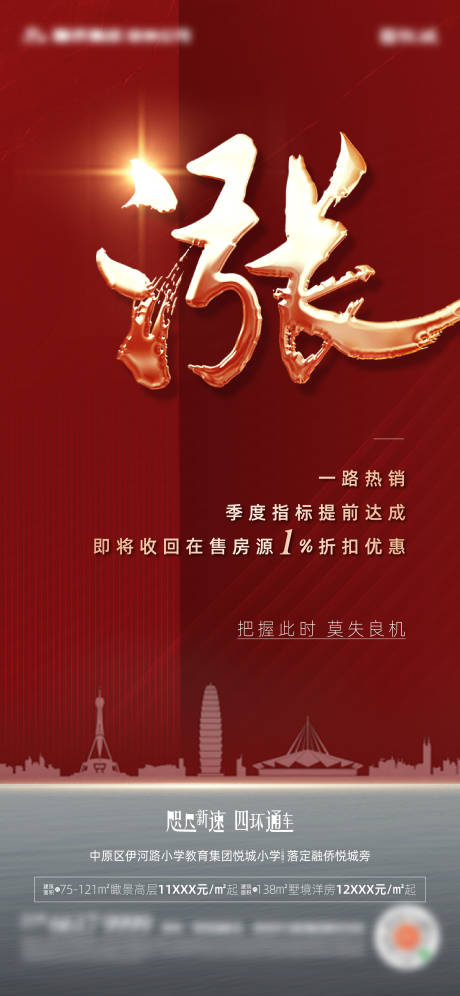 源文件下載【地產熱銷漲價海報】編號：97270003989409912