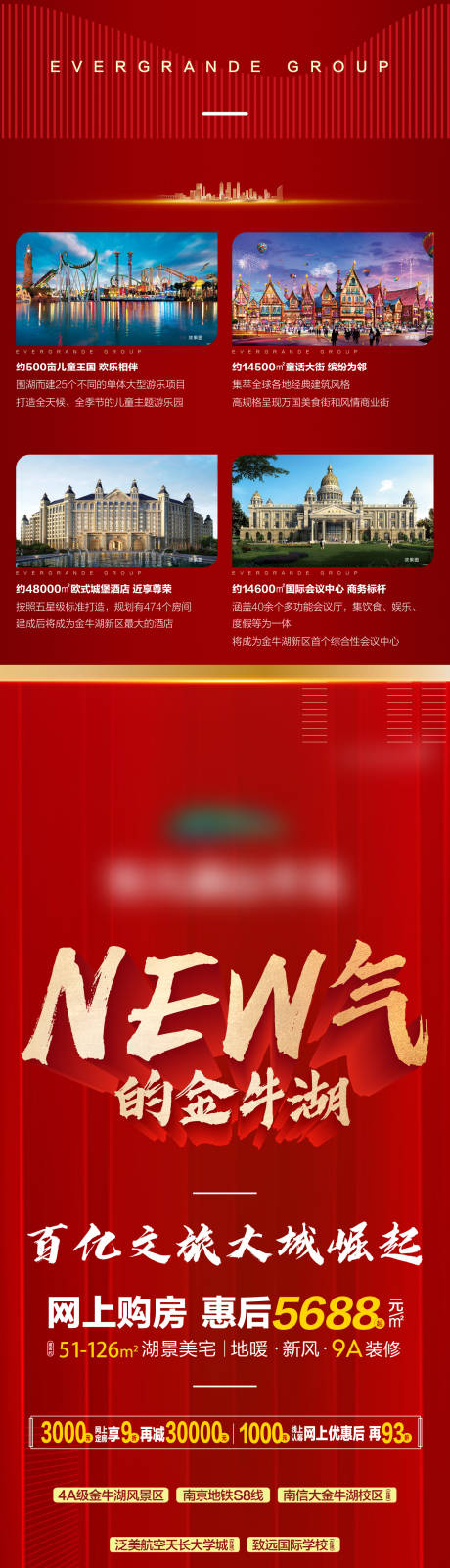 源文件下载【房地产红金价值点优惠长图海报】编号：34180004010783068