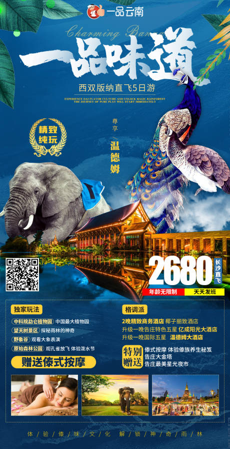 源文件下载【西双版纳旅游海报】编号：20210304171605336