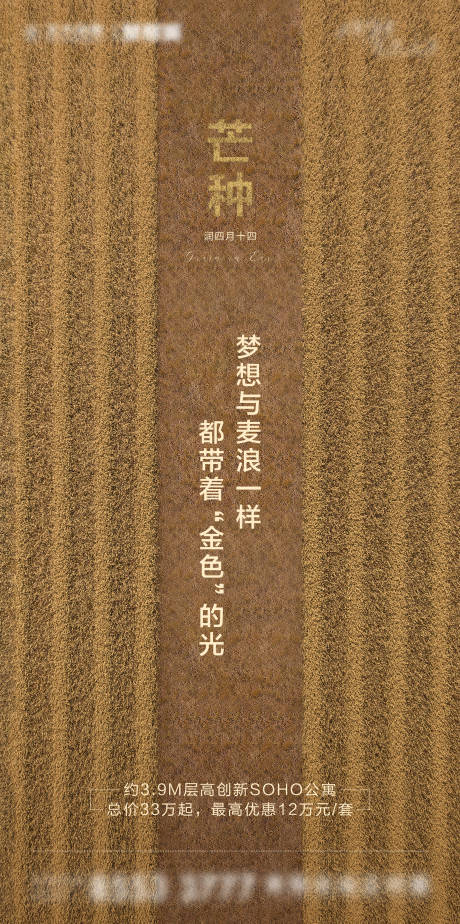 源文件下载【地产芒种田野海报】编号：49170003996608879