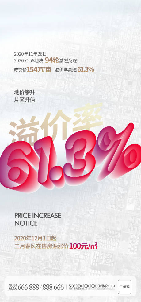 源文件下载【地产涨价通知海报】编号：13560003943411036