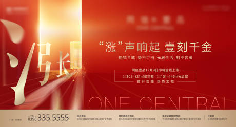 源文件下载【享设计】搜索编号：63540004089279173【地产红色涨价热销主画面】