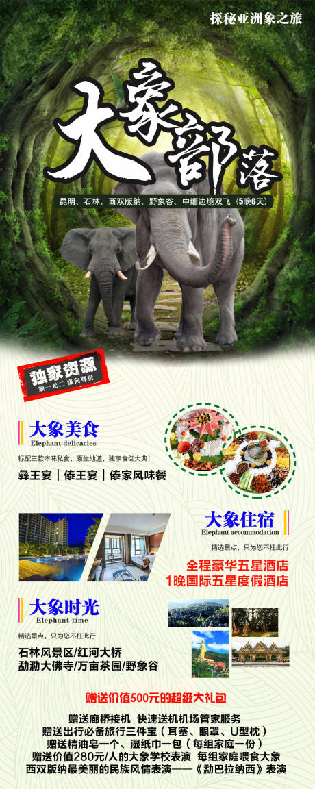 编号：20210309112334122【享设计】源文件下载-云南西双版纳旅游海报