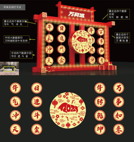 源文件下载【牛转乾坤新年DP点美陈】编号：32500004071577655