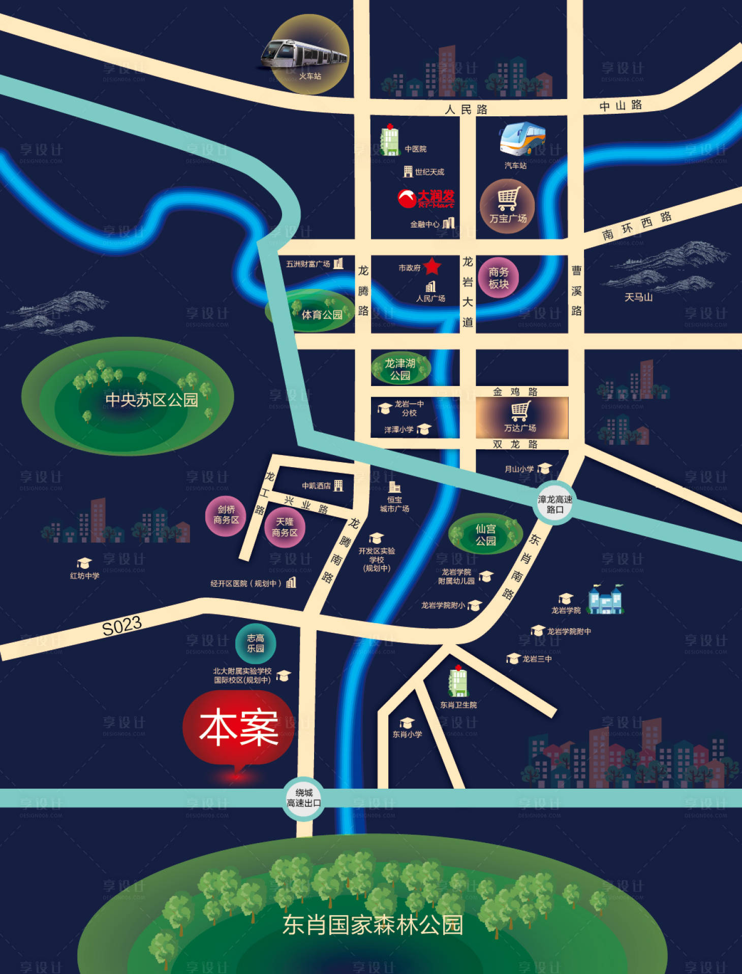 源文件下载【享设计】搜索编号：84010003863342641【区位图】