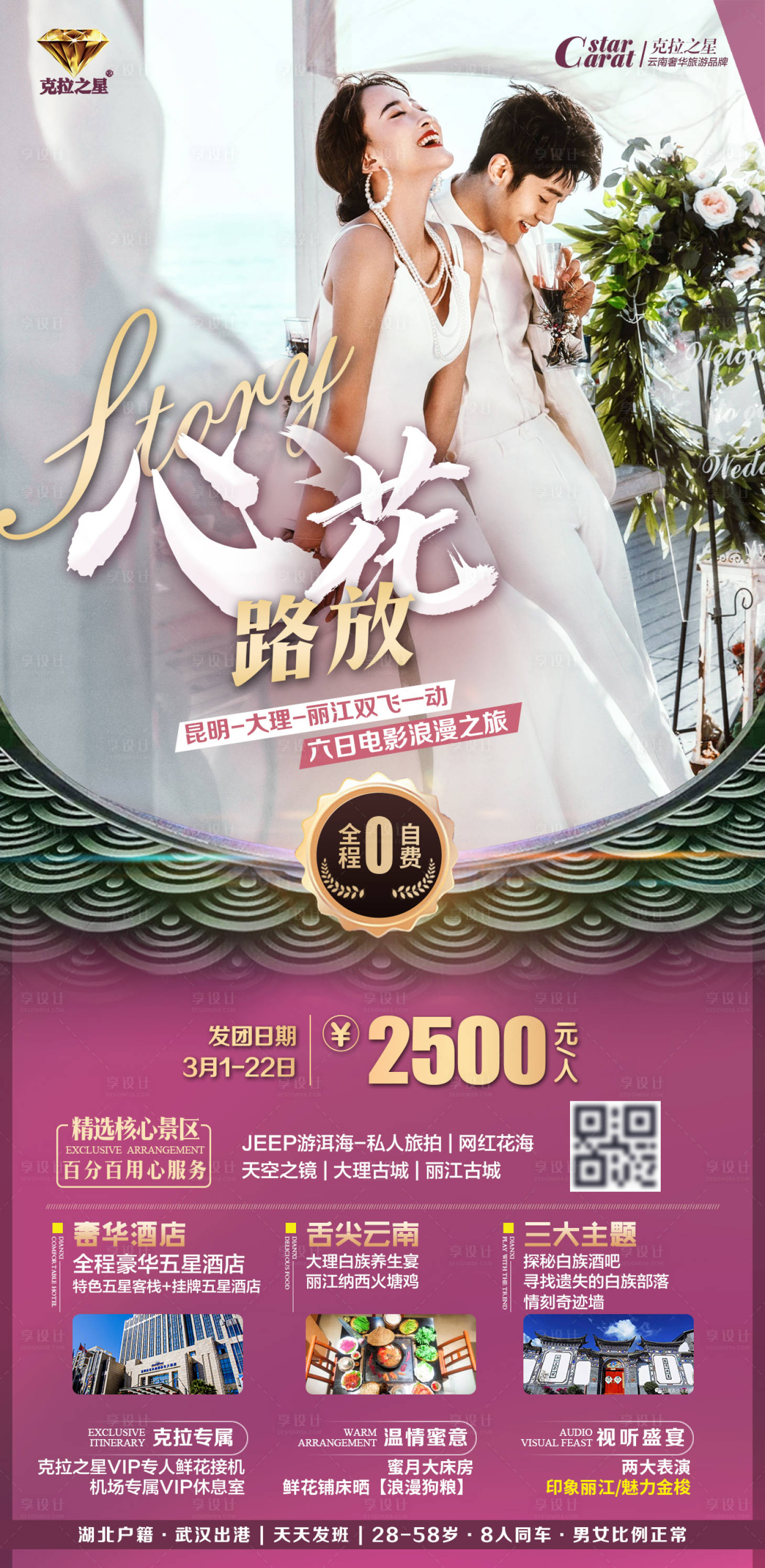 源文件下载【享设计】搜索编号：29020003968034344【云南旅游海报】