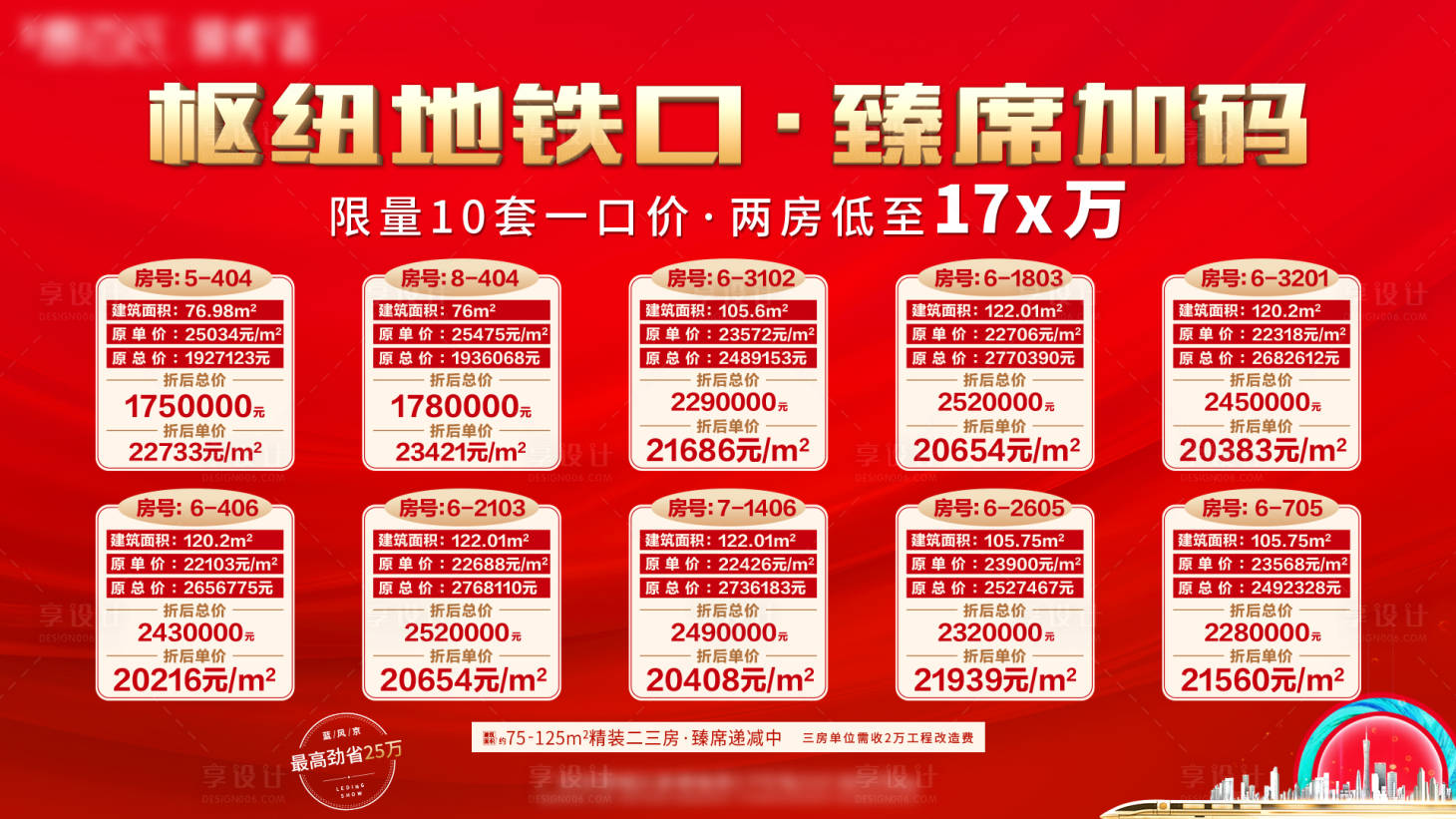源文件下載【享設(shè)計(jì)】搜索編號(hào)：30590003943604701【地產(chǎn)一口價(jià)房源海報(bào)】