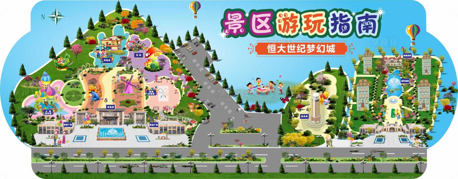 源文件下载【景区游玩导览图矢量地图】编号：26730003983009439