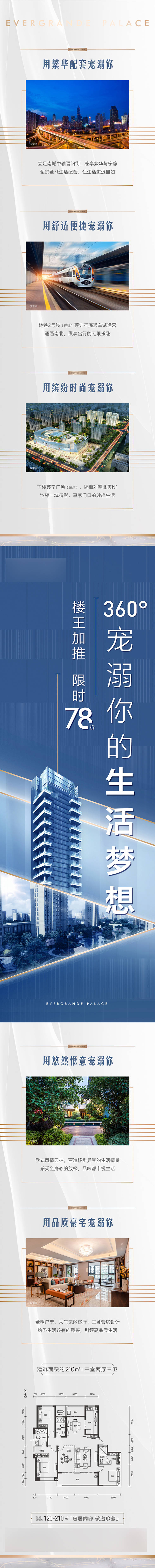 源文件下載【享設計】搜索編號：79230003955946069【地產藍色樓王加推長圖】