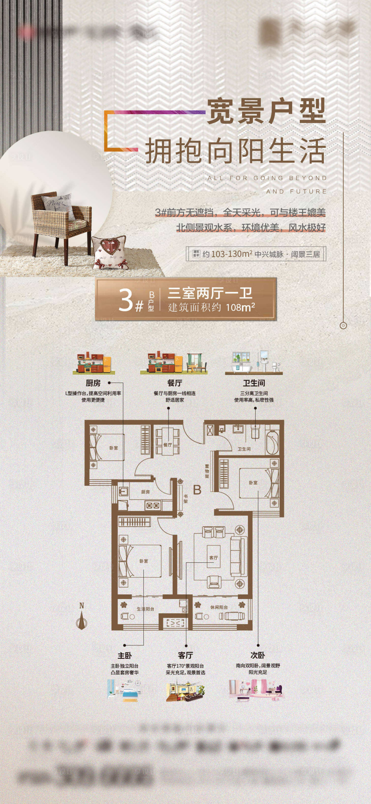源文件下載【享設(shè)計(jì)】搜索編號(hào)：42250003806625880【房地產(chǎn)戶型微單】