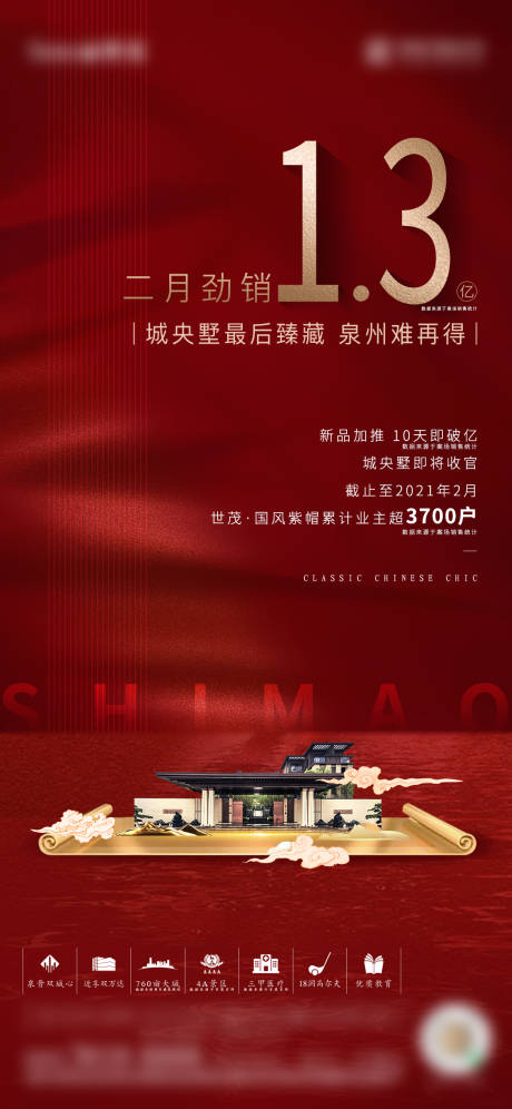 源文件下载【地产劲销红金海报】编号：90130003792538928