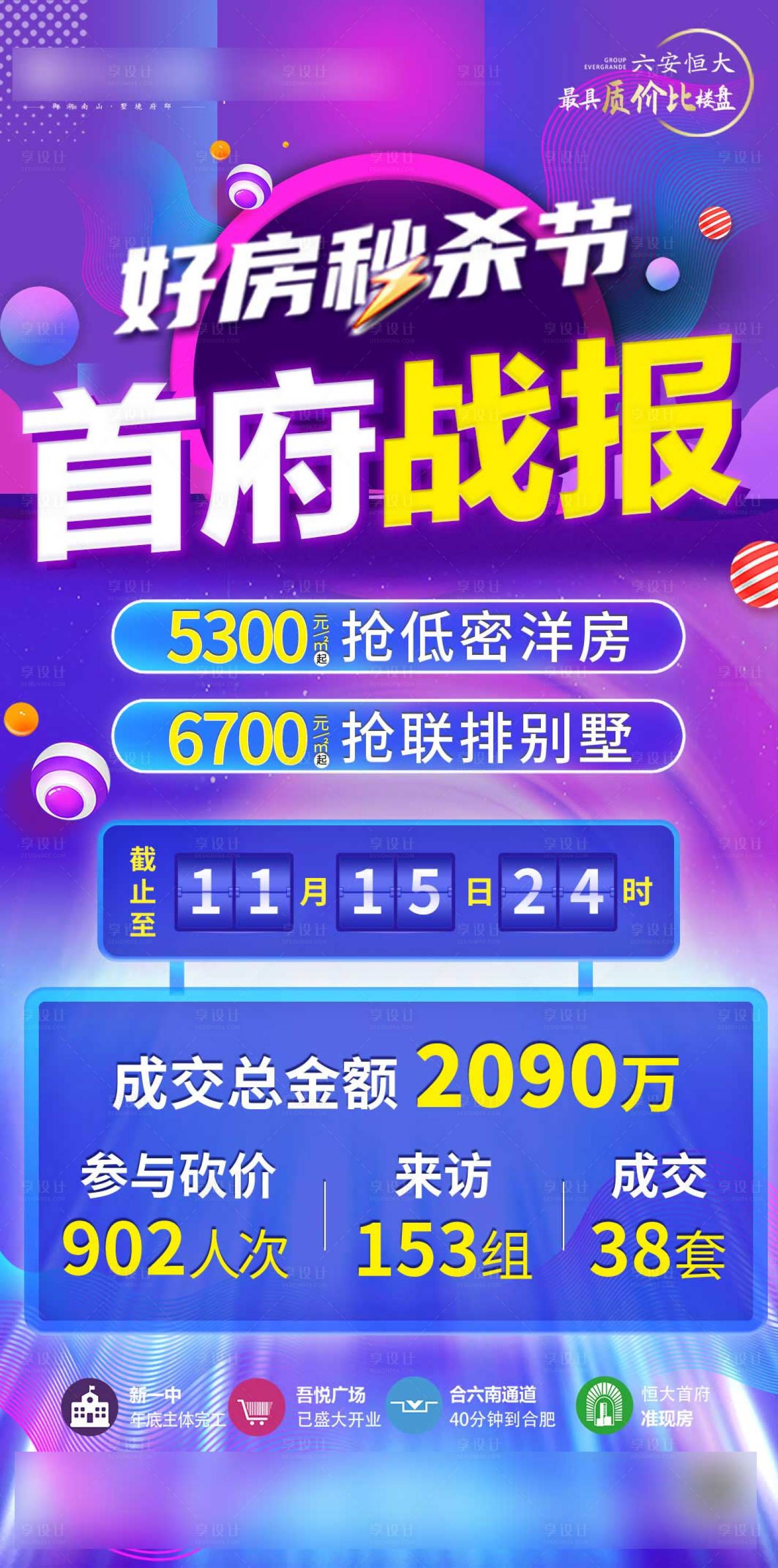 源文件下載【享設計】搜索編號：14060003935731442【地產雙11銷售戰報】