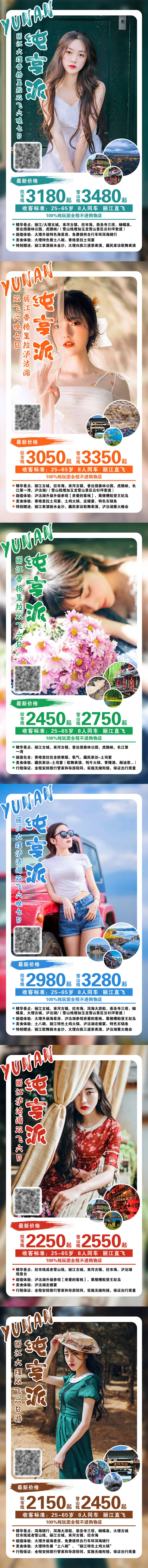 编号：20210318171551797【享设计】源文件下载-云南纯享派旅游系列海报