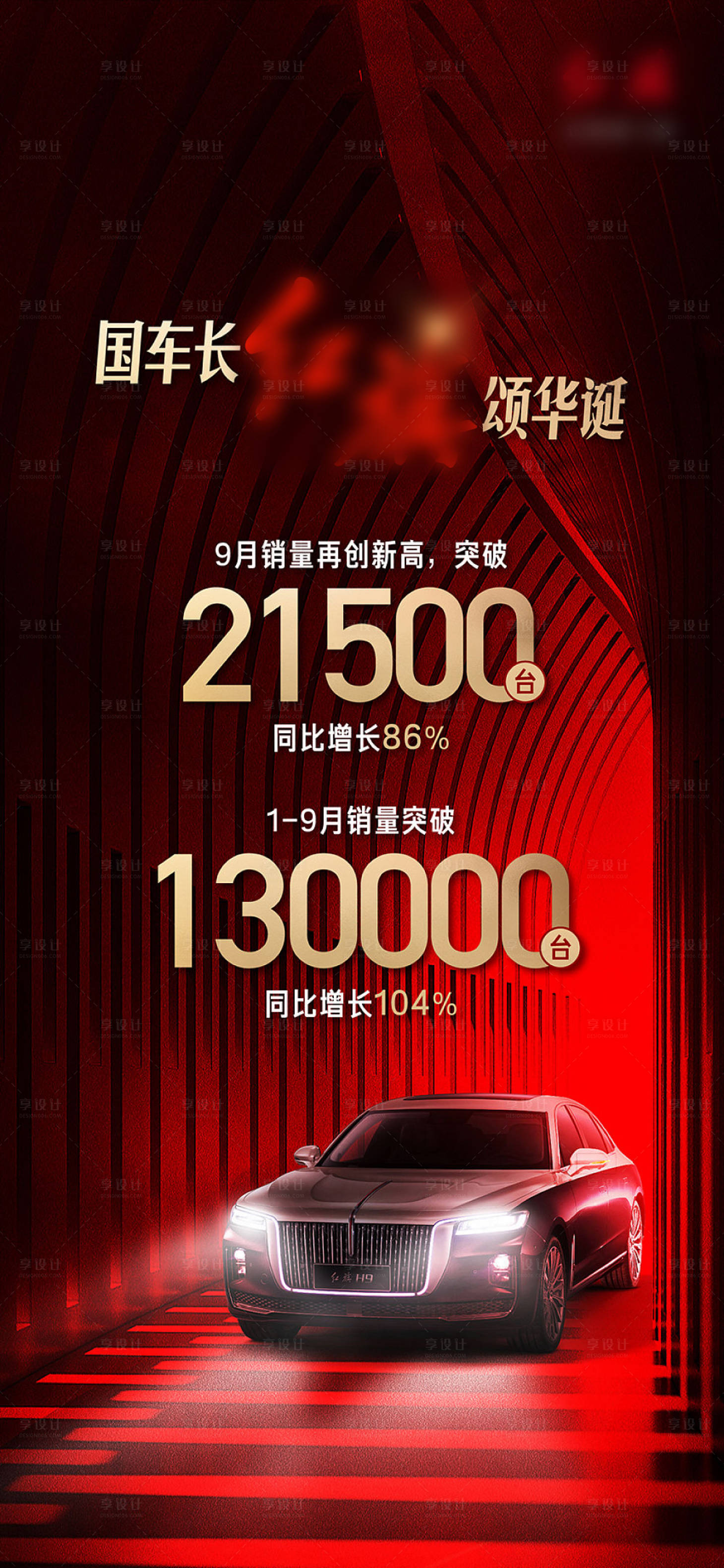 源文件下載【享設計】搜索編號：55150002207676196【汽車銷量海報】