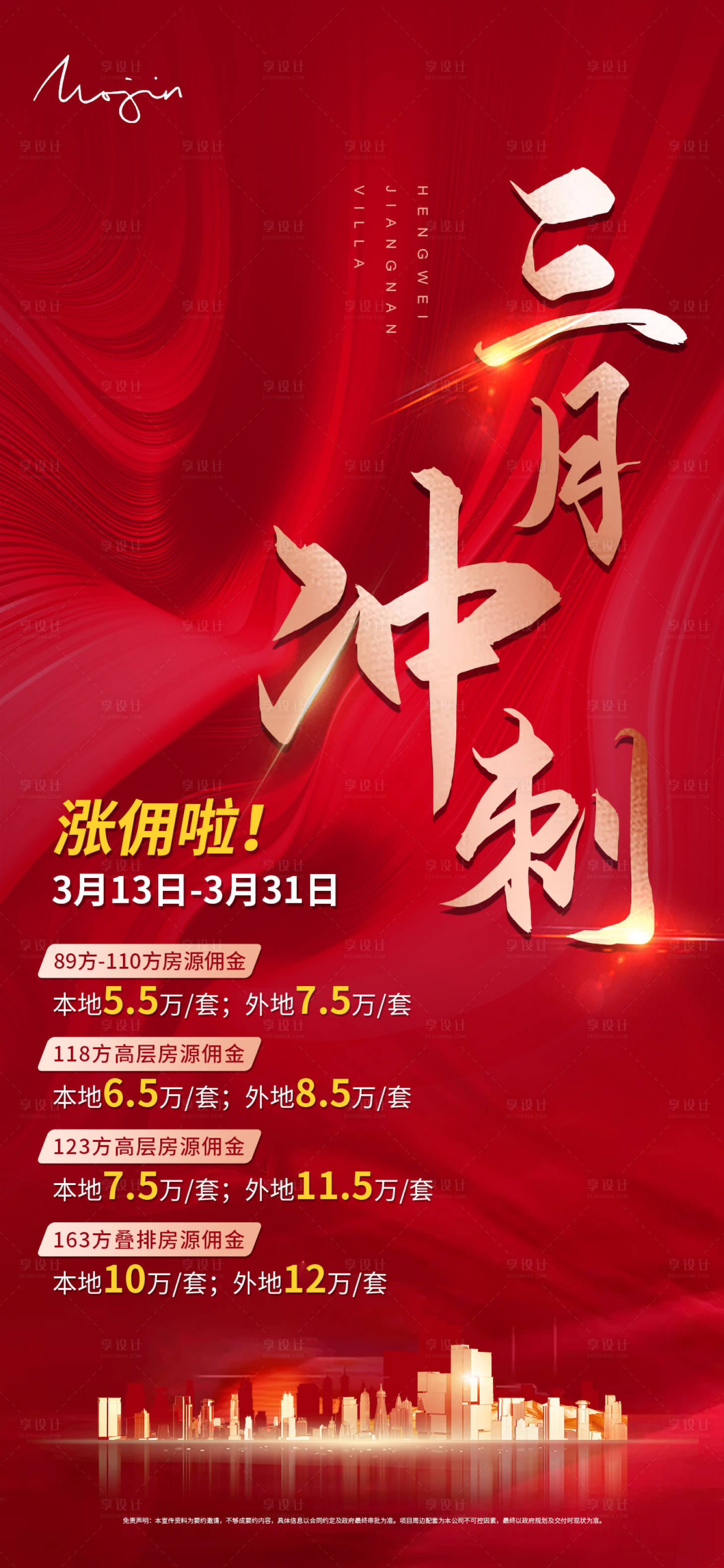 源文件下载【享设计】搜索编号：81180003900855877【地产三月冲刺海报】