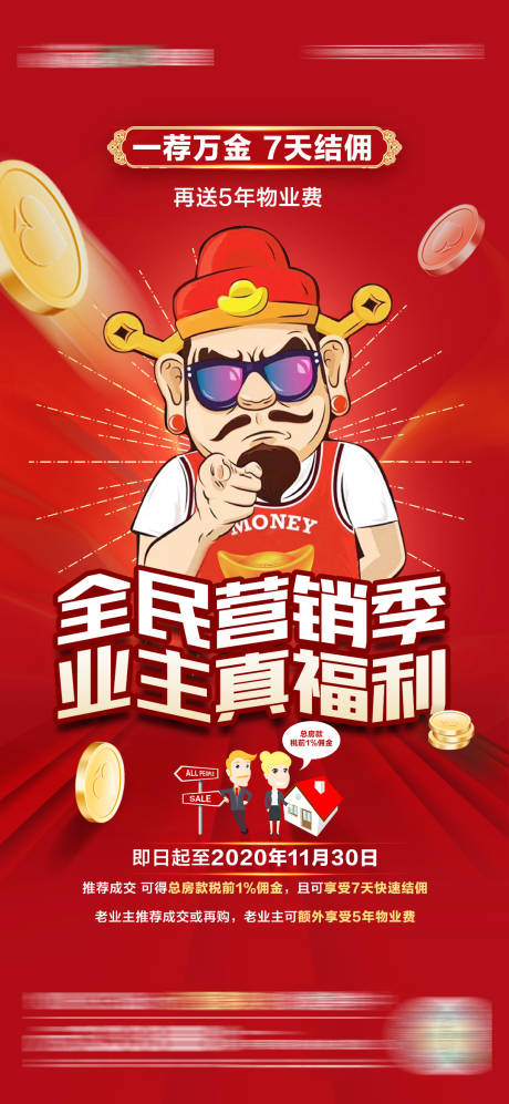 源文件下载【房地产全民营销海报】编号：71620003957668878
