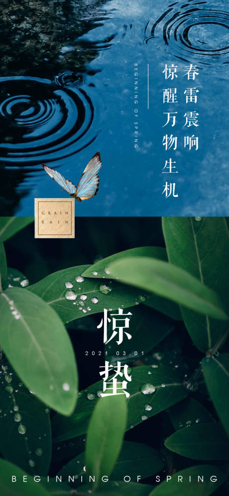 源文件下载【惊蛰二十四节气海报】编号：71220003664045720