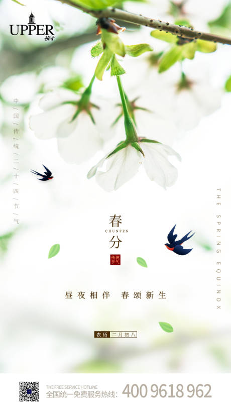 源文件下载【春分节气移动端海报】编号：70250003918378451