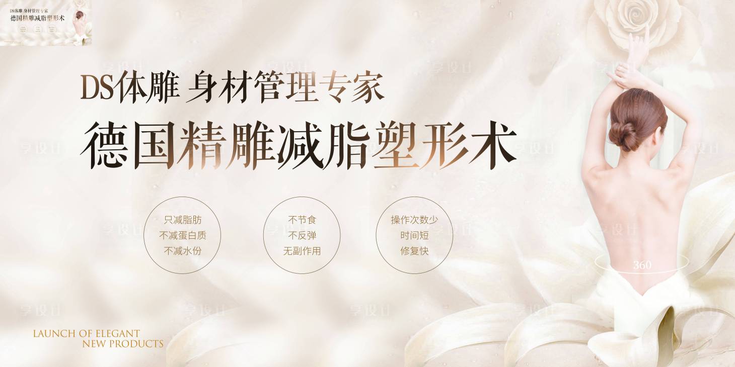 源文件下载【享设计】搜索编号：57680003788092144【医美体雕项目介绍海报展板】