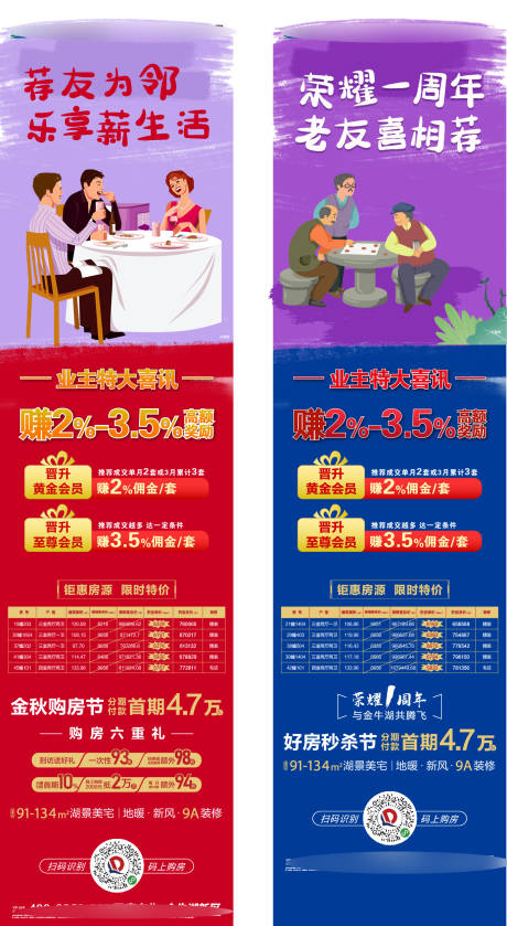 源文件下载【享设计】搜索编号：14310004021283933【地产老带新系列长图】
