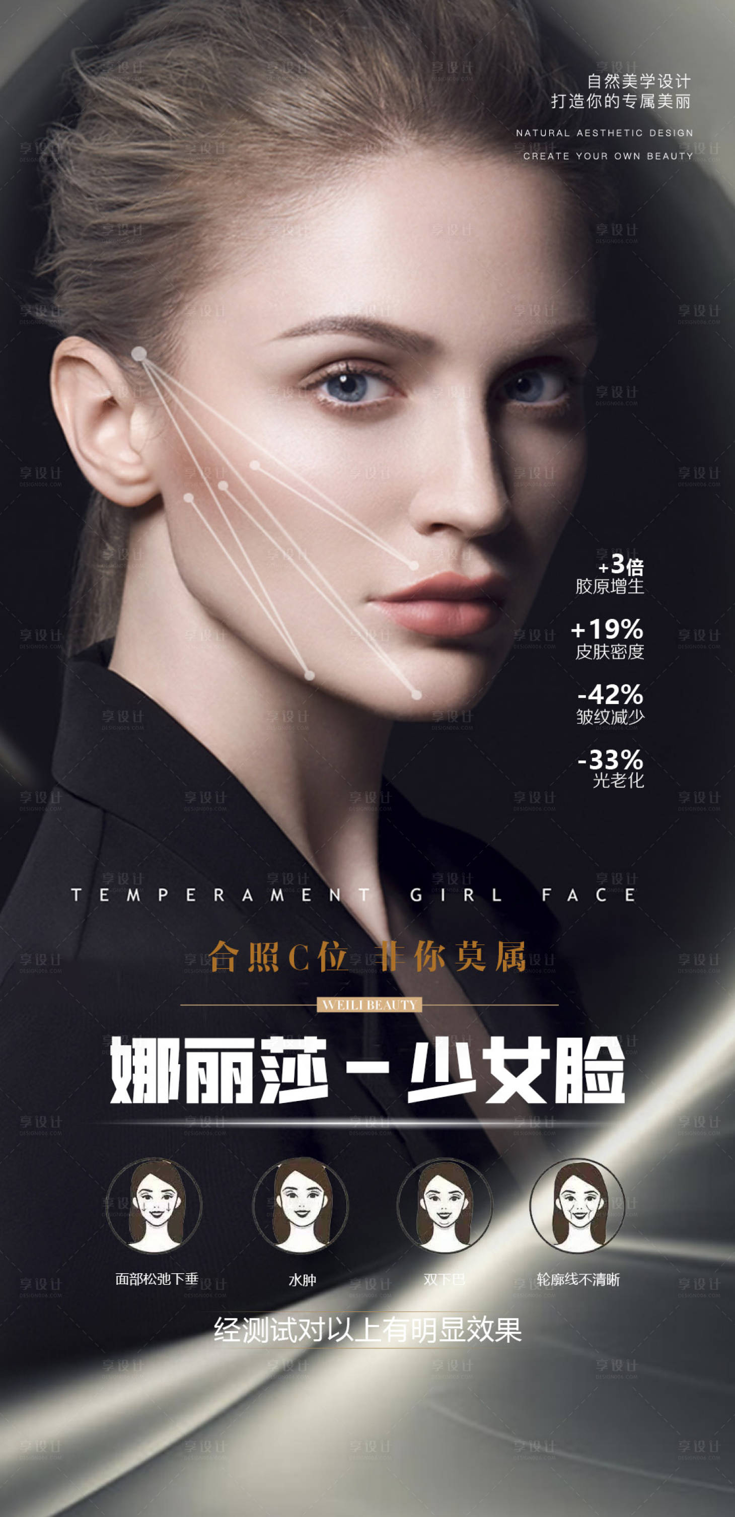 源文件下載【享設計】搜索編號：74520003683636072【少女臉醫美整形海報】