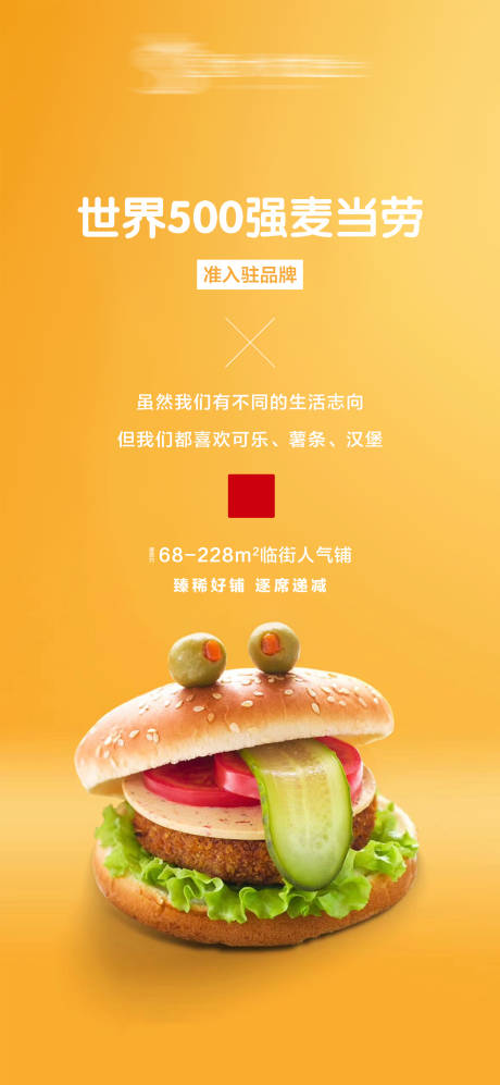 源文件下載【享設計】搜索編號：47860004375966074【地產麥當勞商鋪 海報】