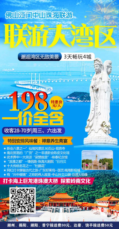 源文件下载【联游大湾区旅游海报】编号：49510004121043534