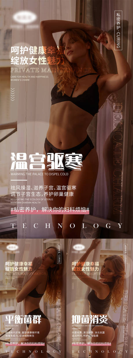 源文件下载【医美私密宣传系列海报】编号：25820004445881412