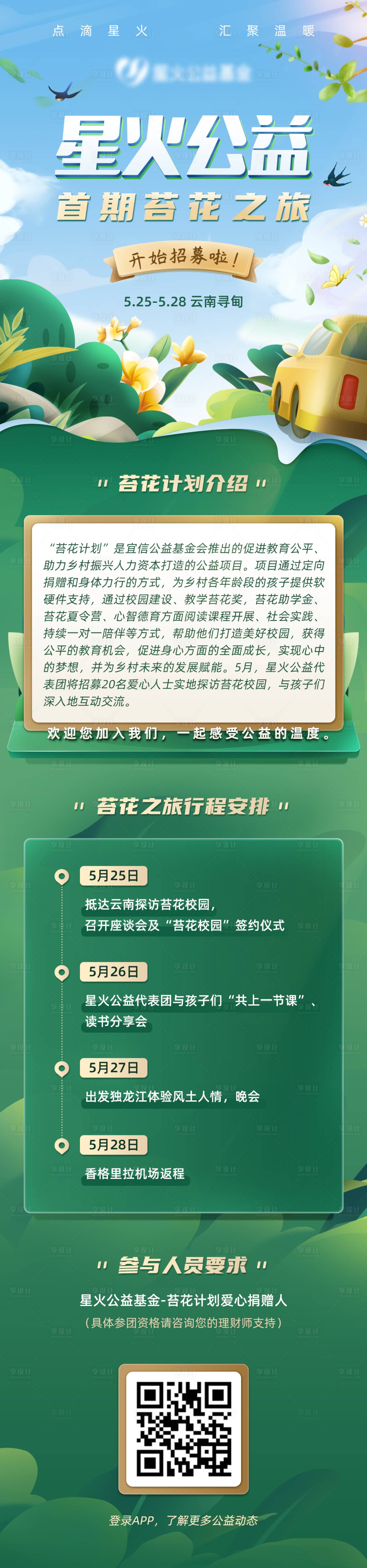 源文件下载【公益春游踏青活动流程长图】编号：20210421170716315