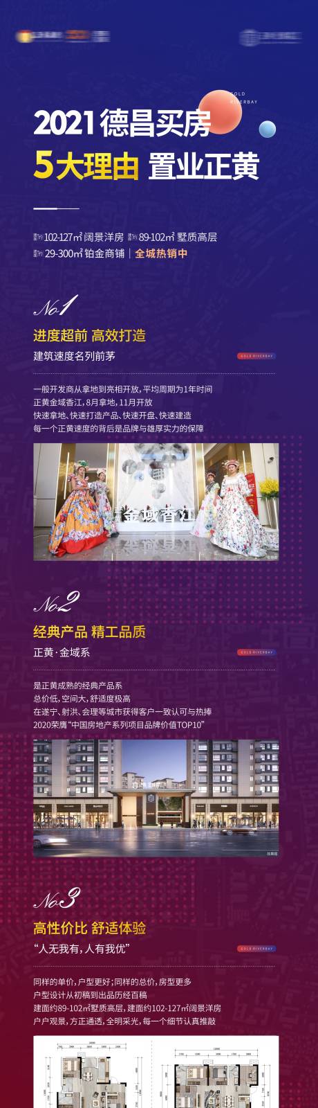源文件下载【享设计】搜索编号：93540004166086050【地产购房5大理由长图】