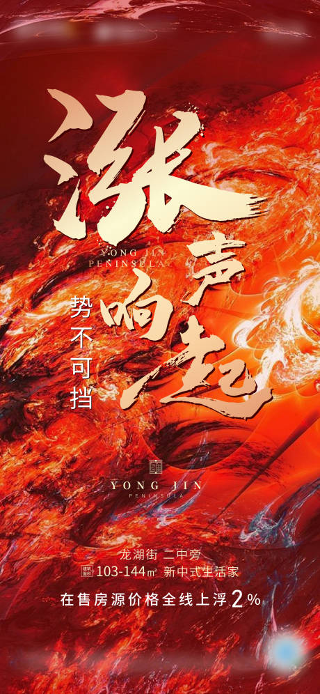 源文件下载【地产涨价海报】编号：94180004315577893