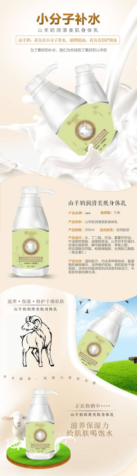 源文件下载【山羊奶身体乳淘宝详情页】编号：28020004448174925