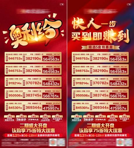 源文件下载【地产红金特价房海报】编号：81620004216824349