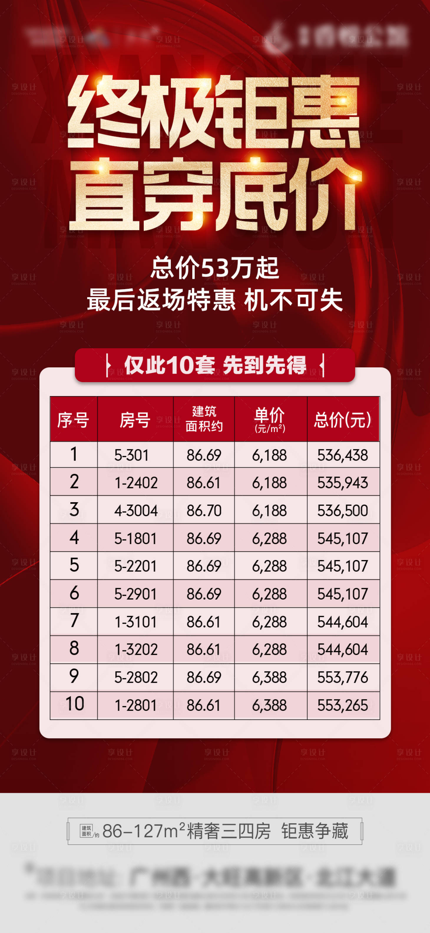 源文件下载【享设计】搜索编号：54800004221077482【地产特价房海报】