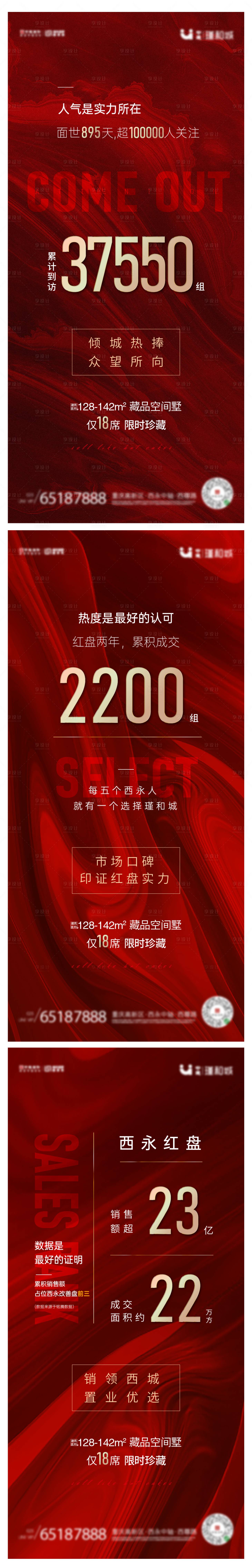 源文件下載【享設計】搜索編號：95790004345829228【地產熱銷數據系列海報】