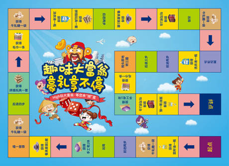源文件下载【大富翁游戏地贴】编号：12090004266621209