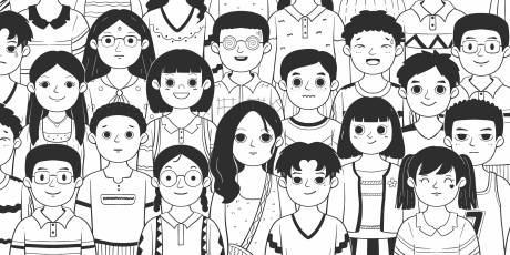 源文件下载【五四青年节大学生合照插画海报展板】编号：13970004476091061