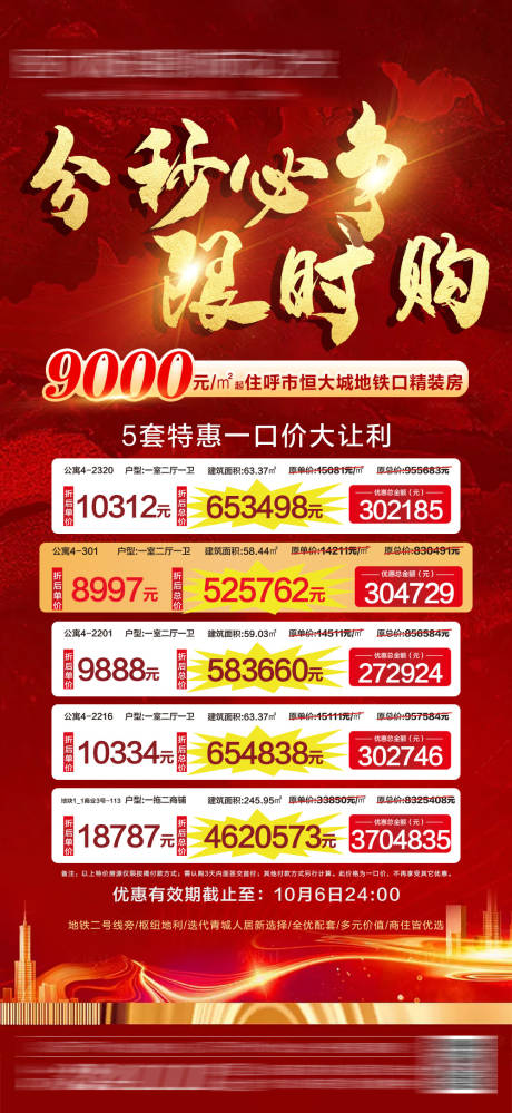 源文件下载【享设计】搜索编号：43370004335628823【地产特价房海报】