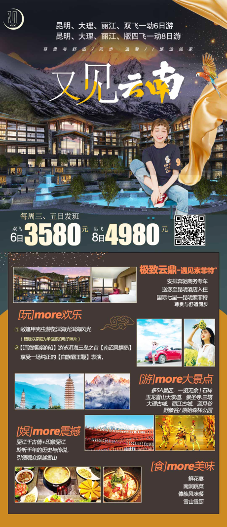 源文件下載【又見云南旅游海報】編號：34100004243314852